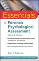 Book cover of: Essentials of Forensic Psychological Assessment. By: Marc J. Ackerman