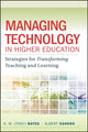 Book cover of: Managing Technology in Higher Education. By: Tony Bates