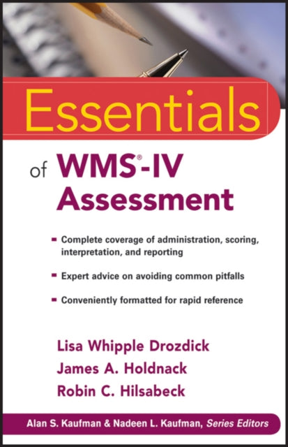 Book cover of: Essentials of WMS-IV Assessment. By: Lisa Whipple Drozdick