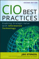 Book cover of: CIO Best Practices. By: Joe Stenzel