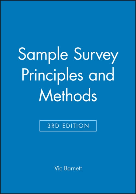 Book cover of: Sample Survey Principles and Methods. By: Vic Barnett