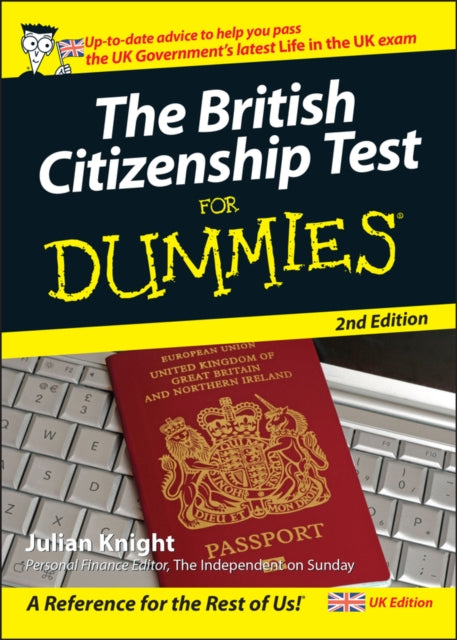 Book cover of: British Citizenship Test For Dummies. By: J. Knight