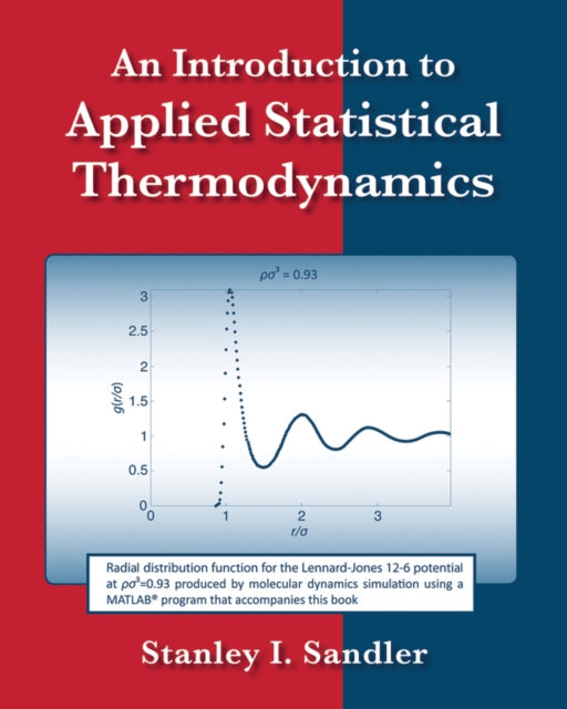 Book cover of: Introduction to Applied Statistical Thermodynamics. By: Stanley I. Sandler