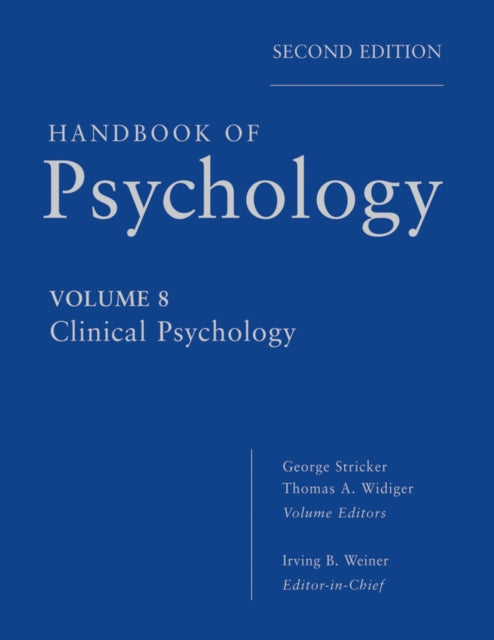 Book cover of: Handbook of Psychology, Clinical Psychology