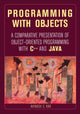 Book cover of: Programming with Objects. By: Avinash Kak