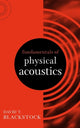 Book cover of: Fundamentals of Physical Acoustics. By: David T. Blackstock