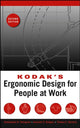 Book cover of: Kodak's Ergonomic Design for People at Work. By: Eastman Kodak Company