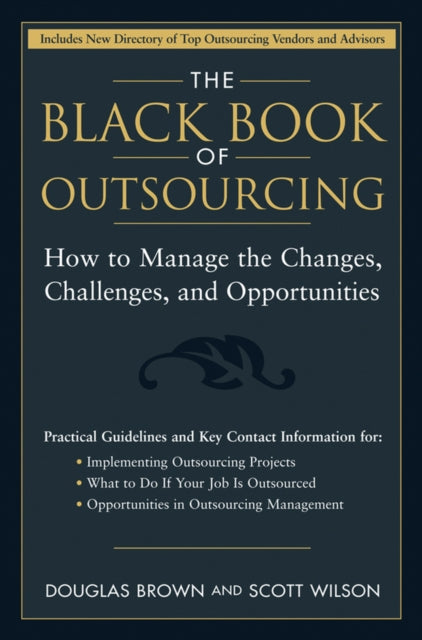 Book cover of: Black Book of Outsourcing. By: Douglas Brown