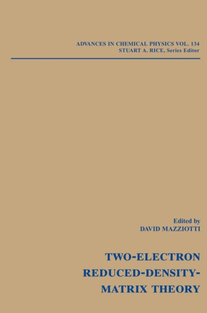 Book cover of: Reduced-Density-Matrix Mechanics. By: David A. Mazziotti