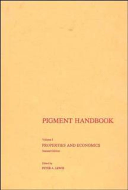 Pigment Handbook, Volume 1