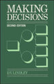 Book cover of: Making Decisions. By: Dennis V. Lindley