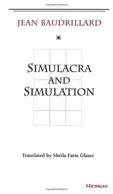 Book cover of: Simulacra and Simulation