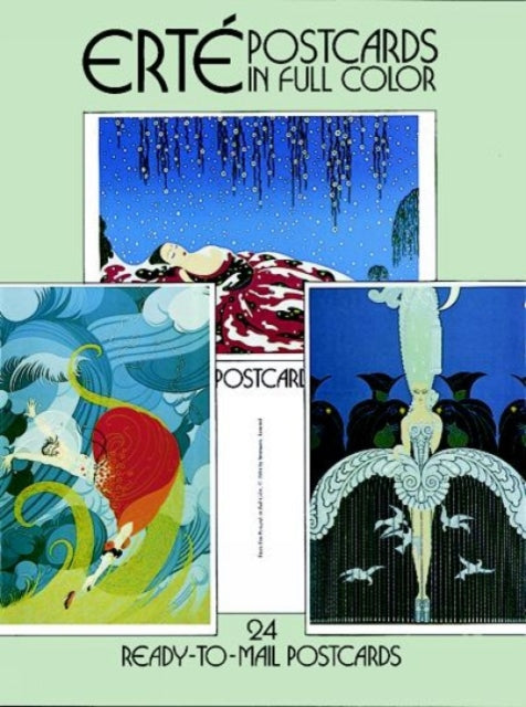 Book cover of: Erte Postcards in Full Color. By: Erte.