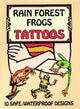 Book cover of: Rain Forest Frogs Tattoos. By: Steven James Petruccio
