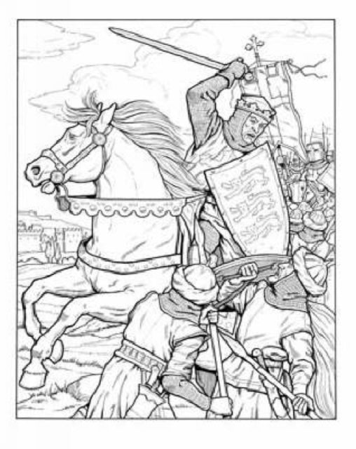 Kings and Queens of England Coloring Book