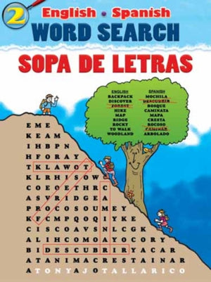 English-Spanish Word Search SOPA De Letras #2