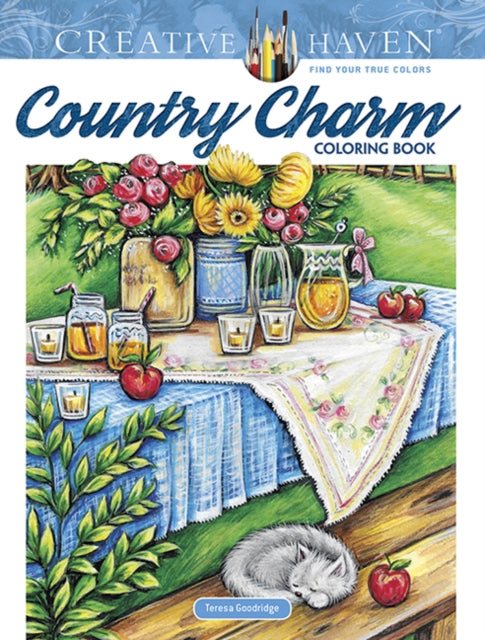 Creative Haven Country Charm Coloring Book 9780486821689 Teresa Goodridge