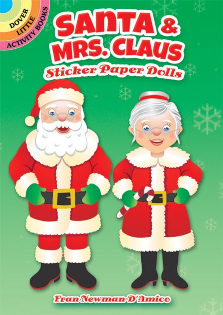 Book cover of: Santa & Mrs. Claus Sticker Paper Dolls. By: Fran Newman-D'Amico