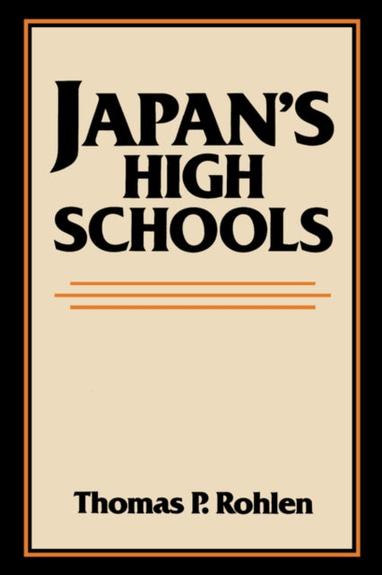 Book cover of: Japan's High Schools