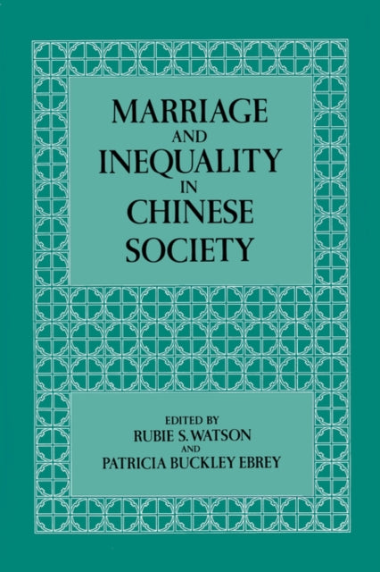 Book cover of: Marriage and Inequality in Chinese Society