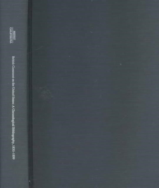 Book cover of: British Comment on the United States