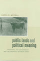 Book cover of: Public Lands and Political Meaning