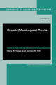Book cover of: Creek (Muskogee) Texts. By: Mary R. Haas