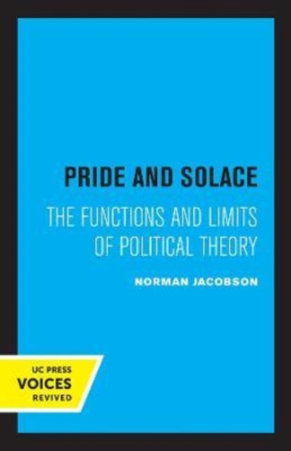 Book cover of: Pride and Solace. By: Norman Jacobson