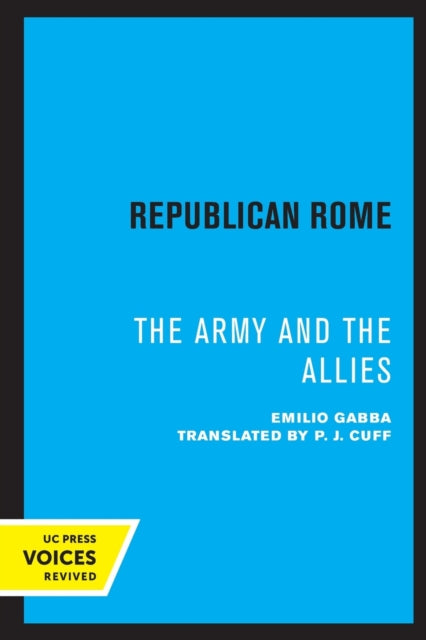 Book cover of: Republican Rome. By: Emilio Gabba