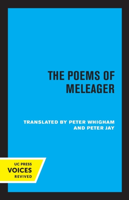 Book cover of: Poems of Meleager. By: Peter Whigham