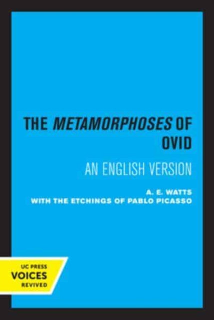 Book cover of: Metamorphoses of Ovid. By: A. E. Watts