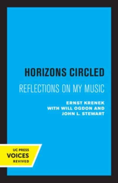 Book cover of: Horizons Circled. By: Ernst Krenek