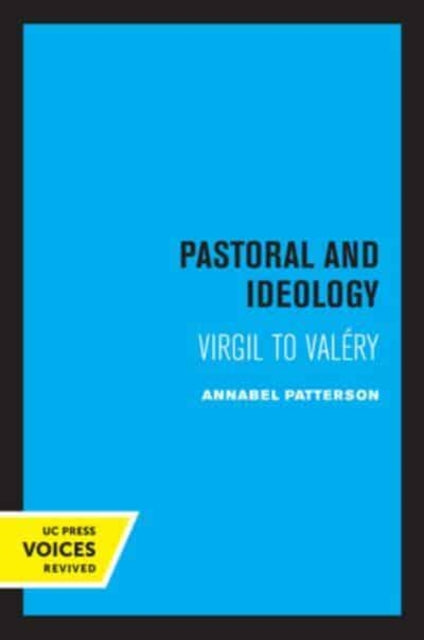 Book cover of: Pastoral and Ideology. By: Annabel Patterson