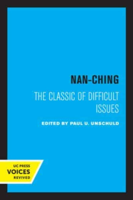 Book cover of: Nan-Ching. By: Unschuld, Paul U.