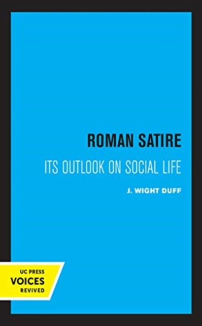 Book cover of: Roman Satire. By: J. Wight Duff