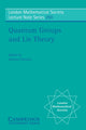 Book cover of: Quantum Groups and Lie Theory. By: Andrew Pressley