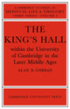 Book cover of: King's Hall Within the University of Cambridge in the Later Middle Ages. By: Alan B. Cobban