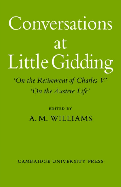 Book cover of: Conversations at Little Gidding. By: A. M. Williams