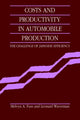 Book cover of: Costs and Productivity in Automobile Production. By: Melvyn A. Fuss