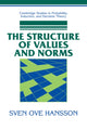 Book cover of: Structure of Values and Norms. By: Sven Ove Hansson