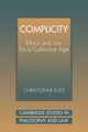 Book cover of: Complicity. By: Christopher Kutz