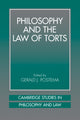 Book cover of: Philosophy and the Law of Torts. By: Gerald J. Postema
