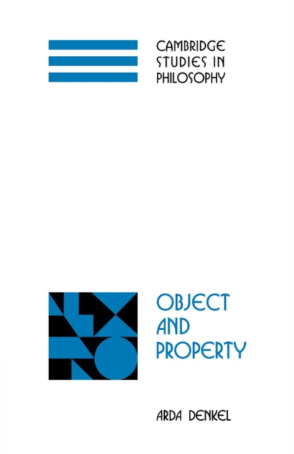 Book cover of: Object and Property. By: Arda Denkel