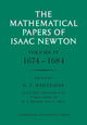 Book cover of: Mathematical Papers of Isaac Newton: Volume 4, 1674–1684. By: Isaac Newton