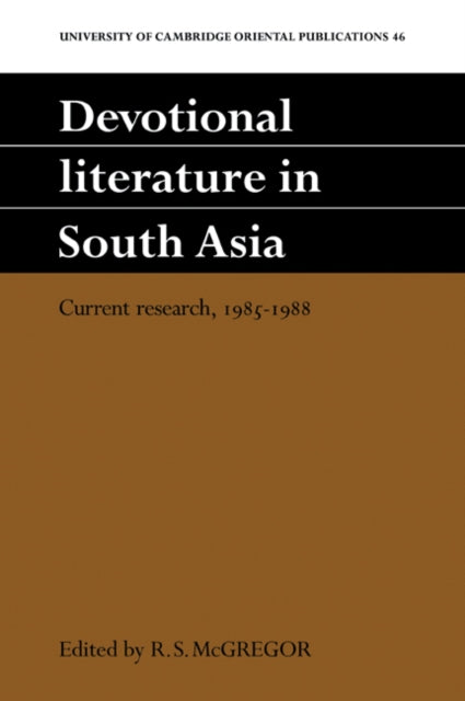 Devotional Literature in South Asia