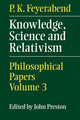 Book cover of: Knowledge, Science and Relativism. By: Paul K. Feyerabend
