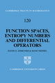 Book cover of: Function Spaces, Entropy Numbers, Differential Operators. By: D. E. Edmunds