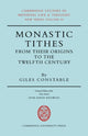 Book cover of: Monastic Tithes. By: Giles Constable