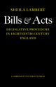 Book cover of: Bills and Acts. By: Sheila Lambert
