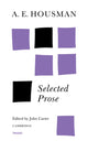 Book cover of: A. E. Housman: Selected Prose. By: Housman